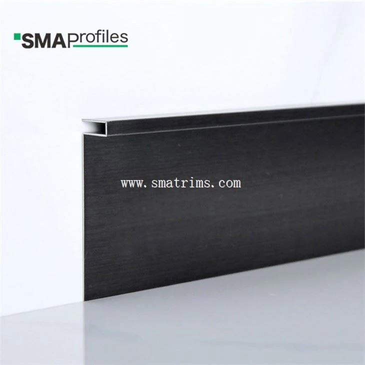 Tấm ốp chân tường màu đen 60mm